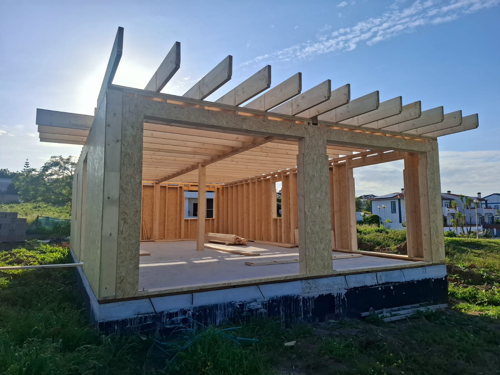 Cha&icirc;ne industrialis&eacute;e construction ossature bois