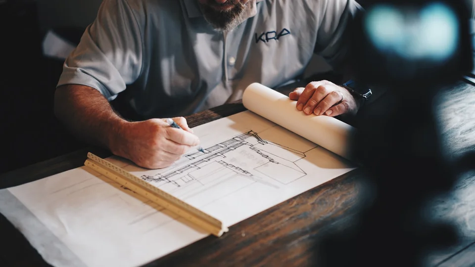 Conception, architecte au travail